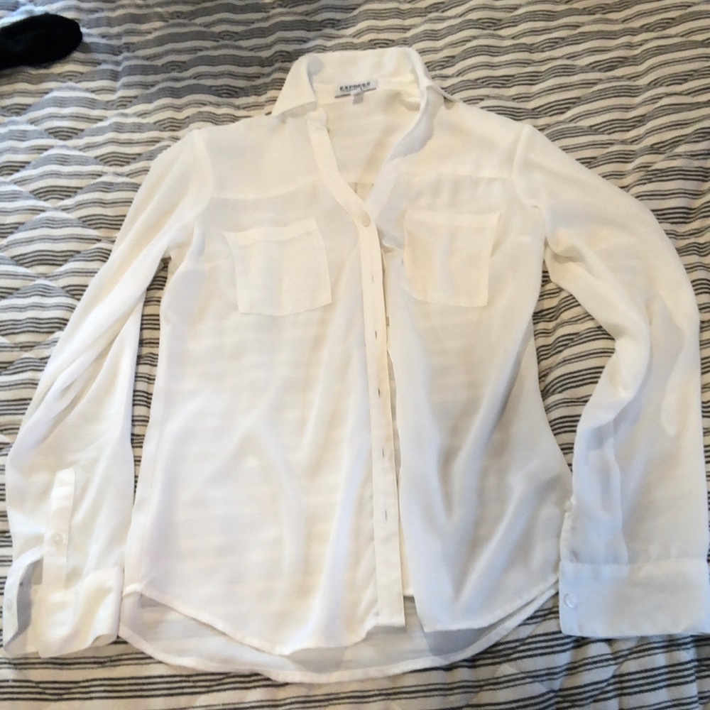 White button up top business